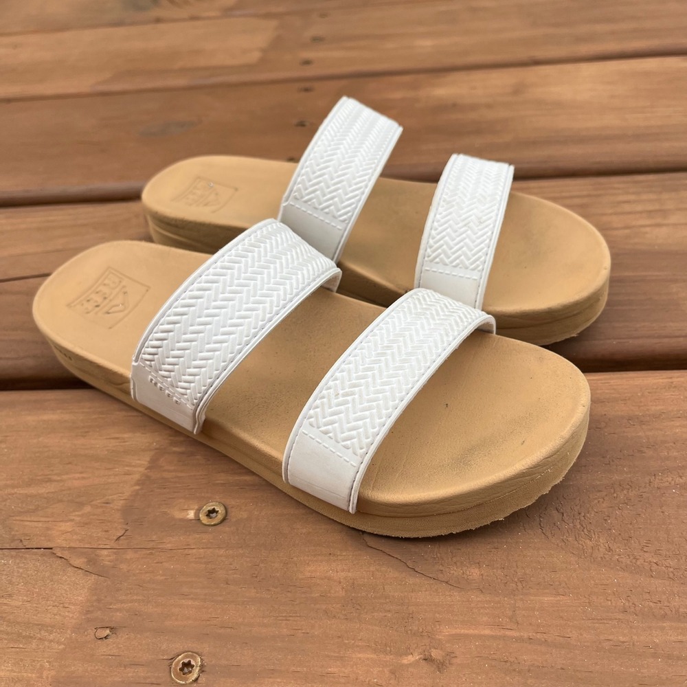 Girls Reef Sandals Water Vista Slide White Youth 3
